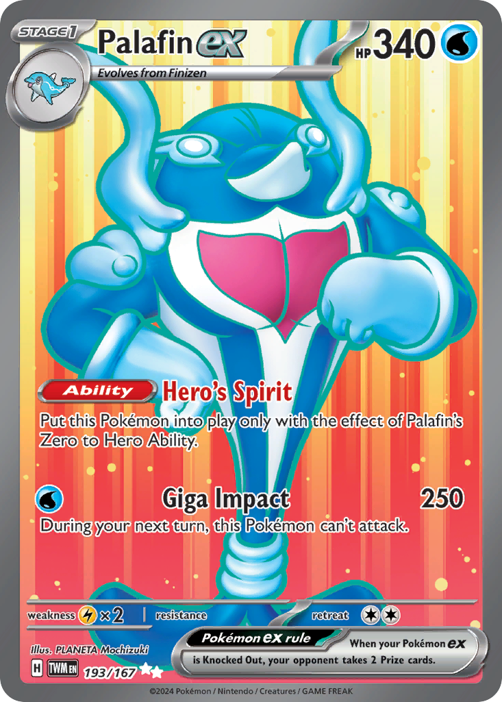 Palafin ex 193/167 Twilight Masquerade Pokémon card | Pokebundles Ireland