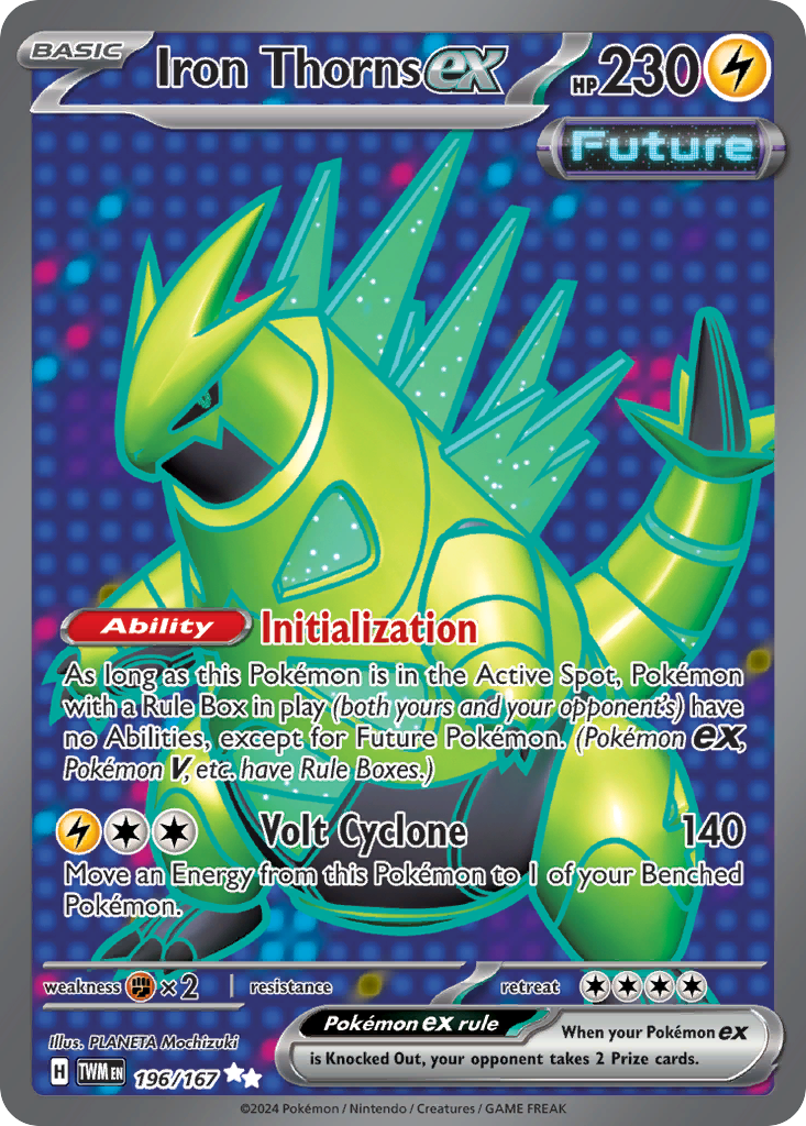 Iron Thorns ex 196/167 Twilight Masquerade Pokémon card | Pokebundles Ireland