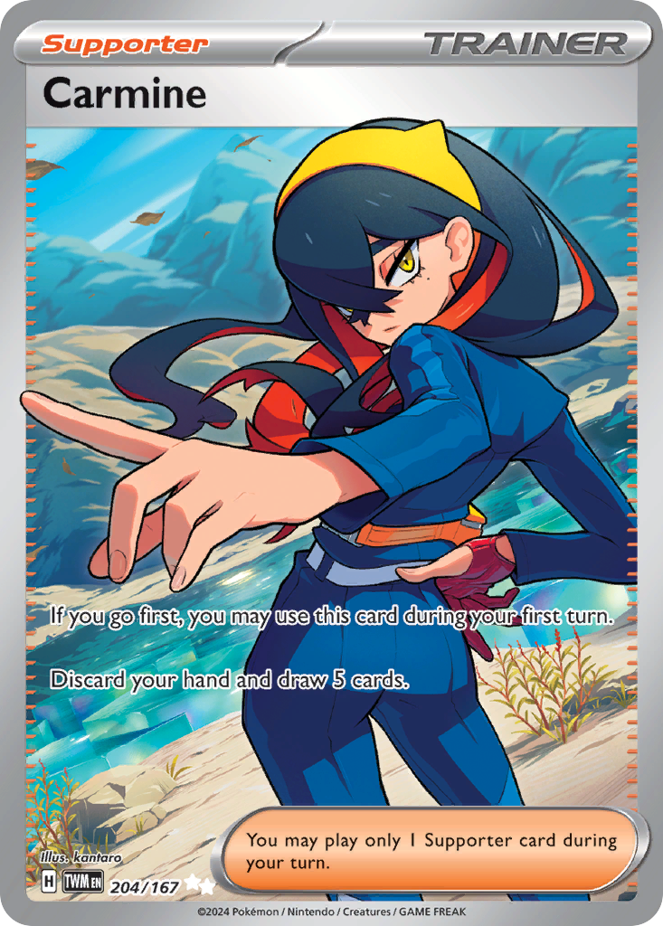 Carmine 204/167 Twilight Masquerade Pokémon card | Pokebundles Ireland