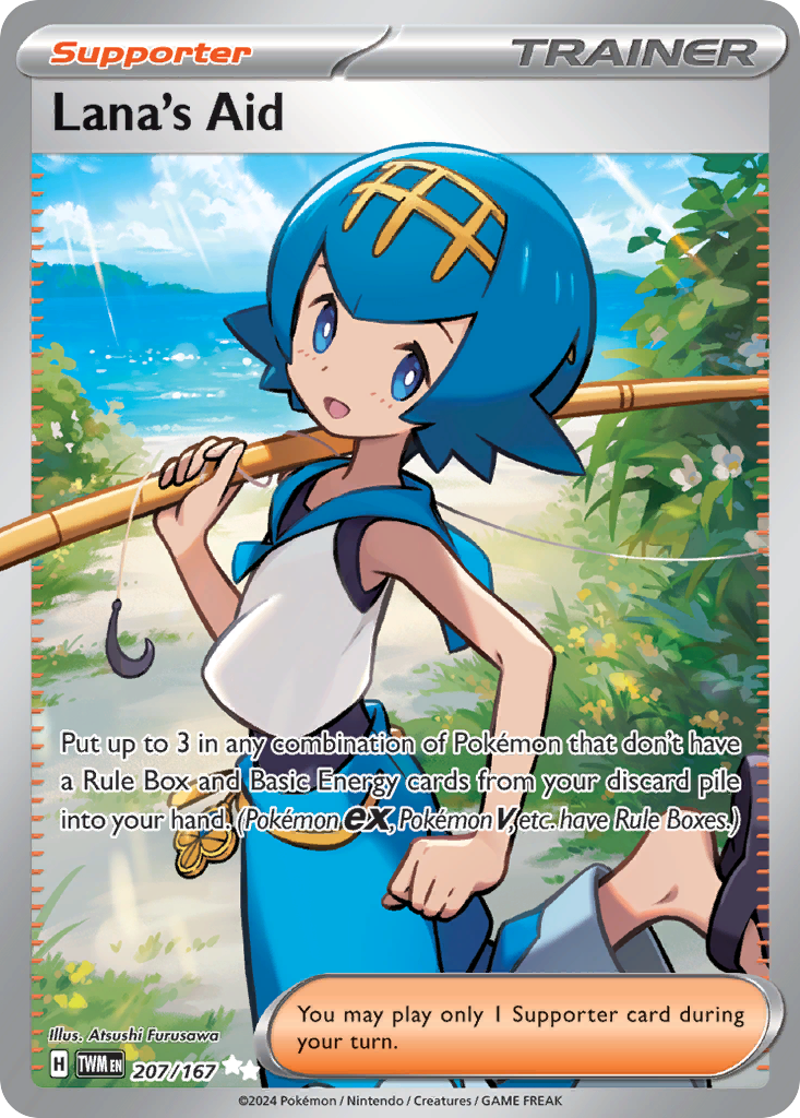 Lana’s Aid 207/167 Twilight Masquerade Pokémon card | Pokebundles Ireland