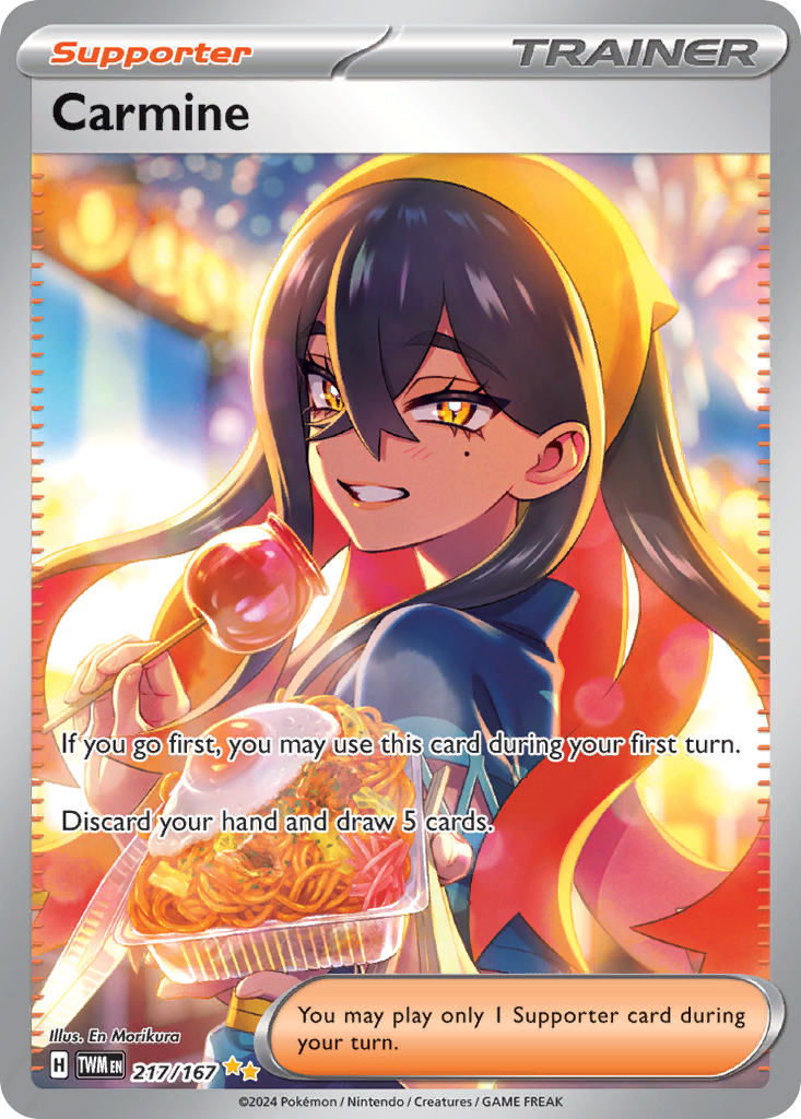 Carmine 217/167 Twilight Masquerade Pokémon card | Pokebundles Ireland