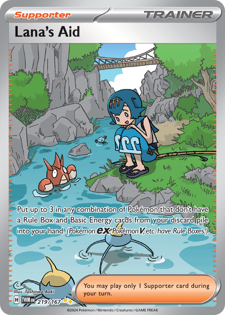 Lana’s Aid 219/167 Twilight Masquerade Pokémon card | Pokebundles Ireland