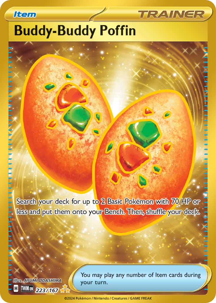 Buddy-Buddy Poffin 223/167 Twilight Masquerade Pokémon card | Pokebundles Ireland
