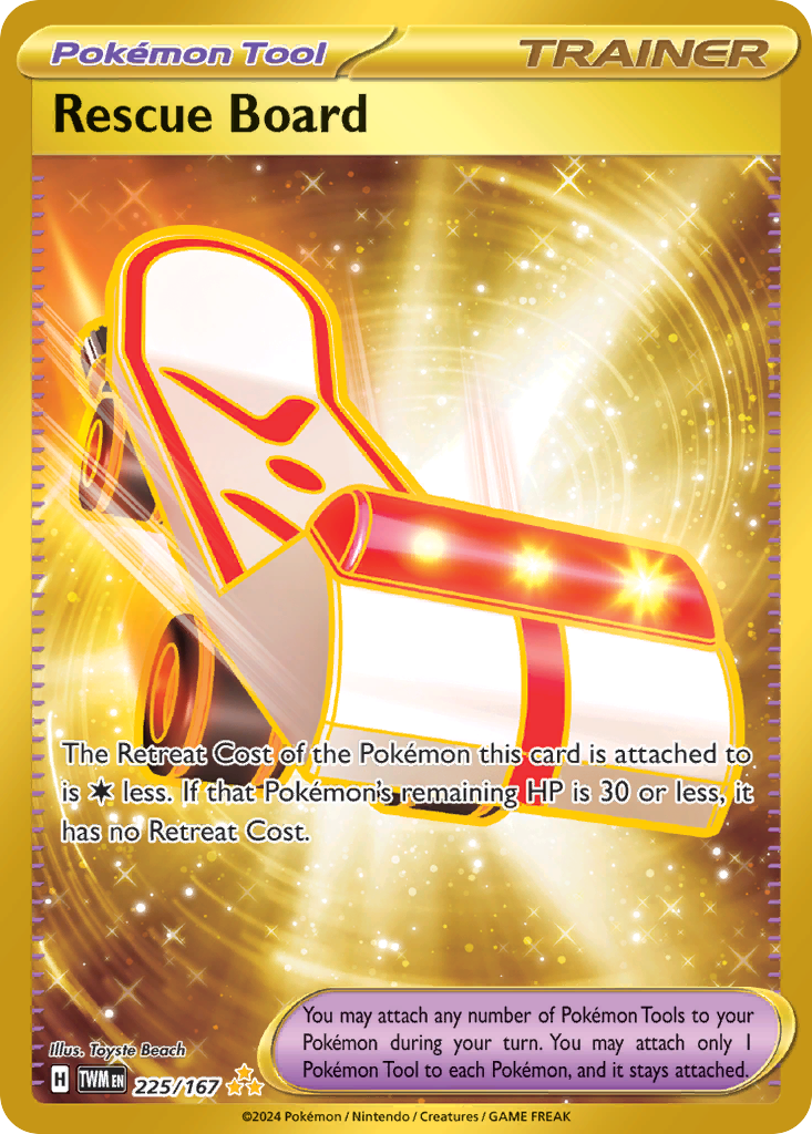 Rescue Board 225/167 Twilight Masquerade Pokémon card | Pokebundles Ireland