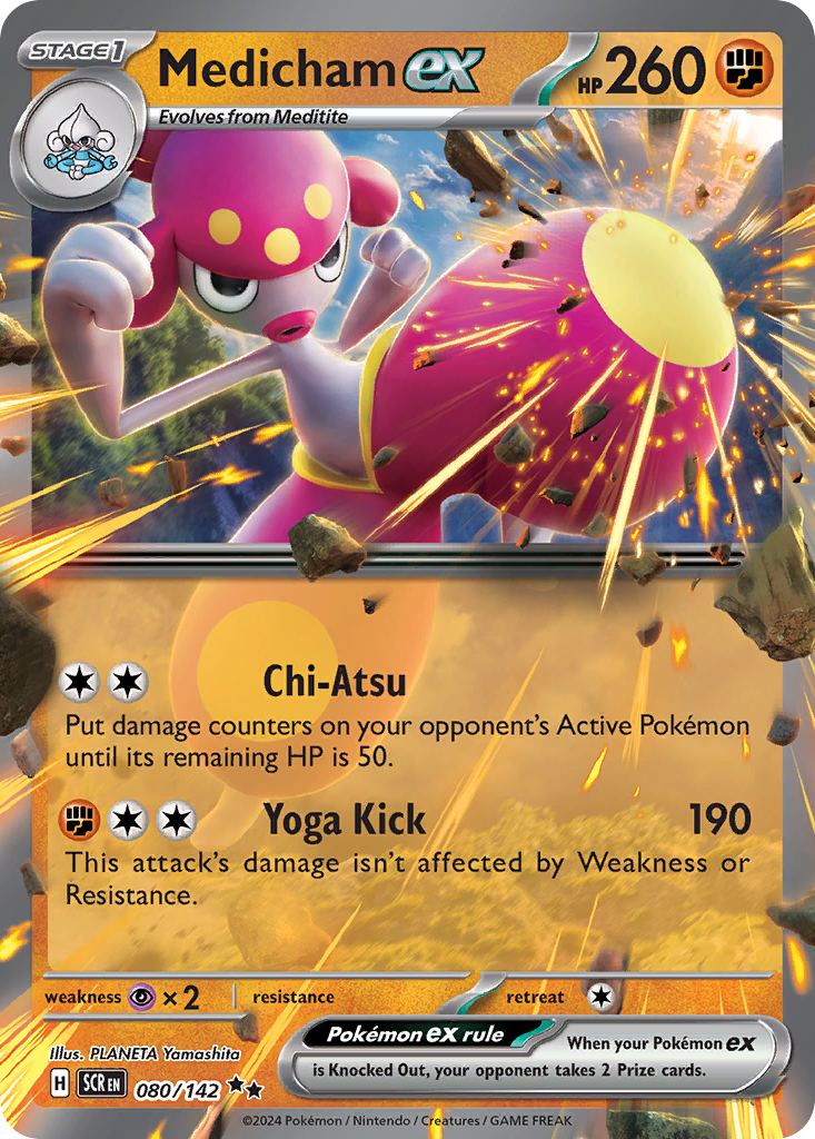 Medicham ex 080/142 Stellar Crown Pokémon card | Pokebundles Ireland