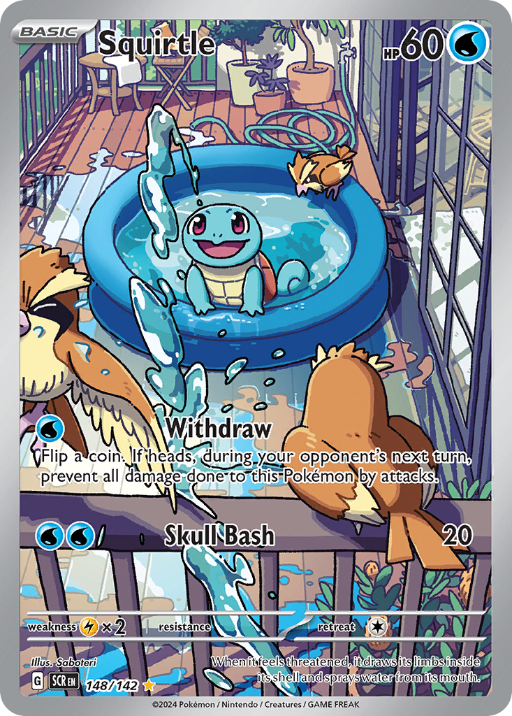 Squirtle 148/142 Stellar Crown Pokémon card | Pokebundles Ireland