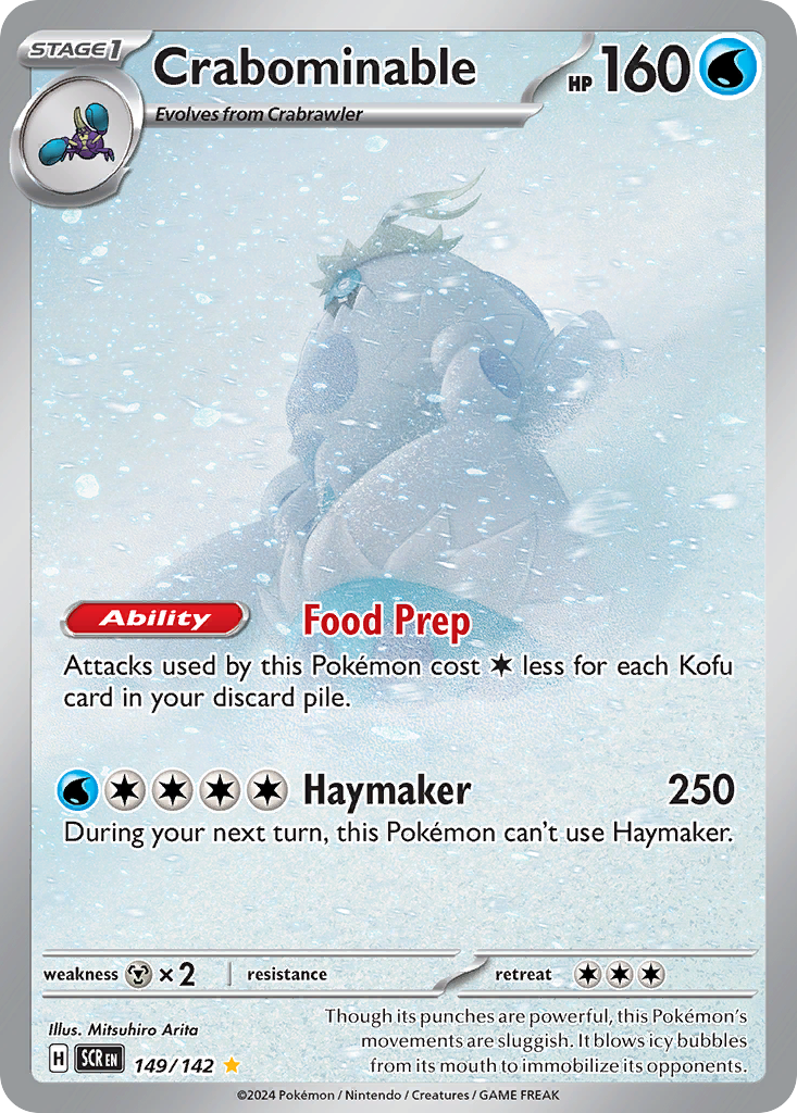 Crabominable 149/142 Stellar Crown Pokémon card | Pokebundles Ireland