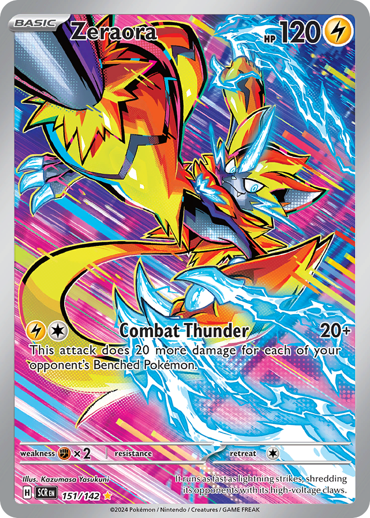 Zeraora 151/142 Stellar Crown Pokémon card | Pokebundles Ireland
