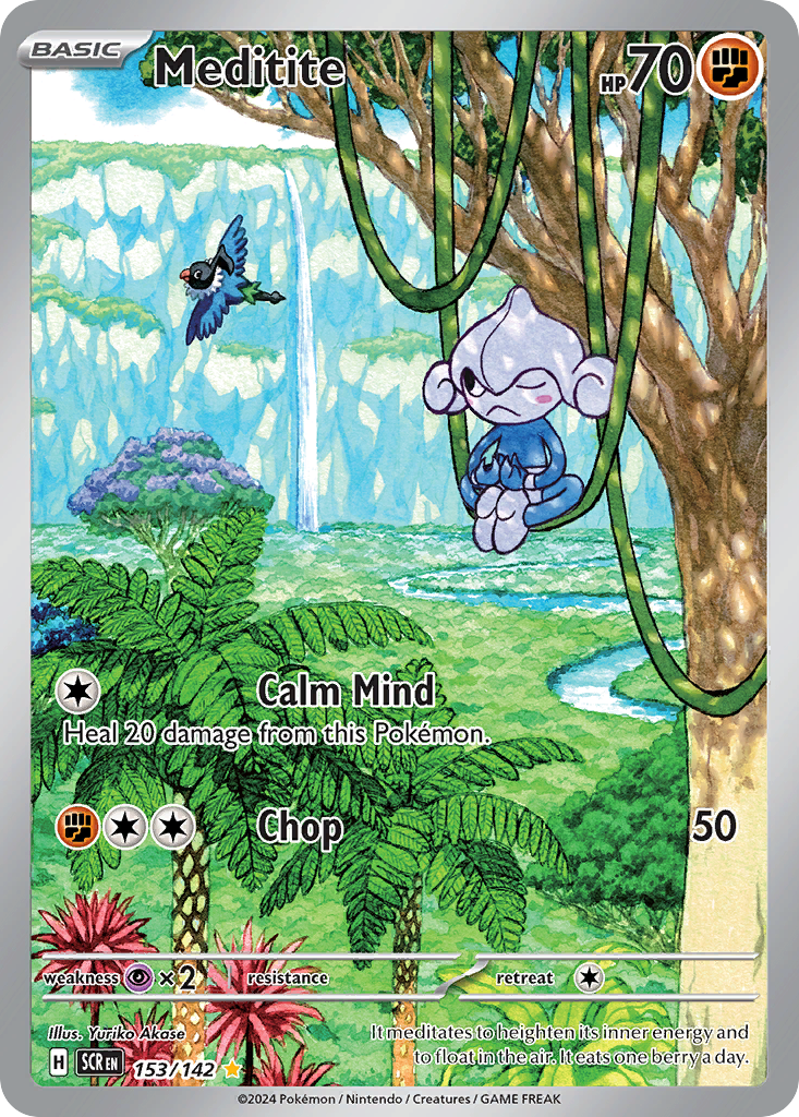 Meditite 153/142 Stellar Crown Pokémon card | Pokebundles Ireland