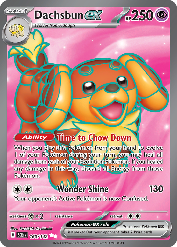 Dachsbun ex 160/142 Stellar Crown Pokémon card | Pokebundles Ireland