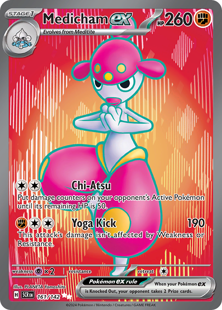 Medicham ex 161/142 Stellar Crown Pokémon card | Pokebundles Ireland