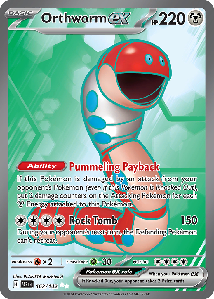 Orthworm ex 162/142 Stellar Crown Pokémon card | Pokebundles Ireland