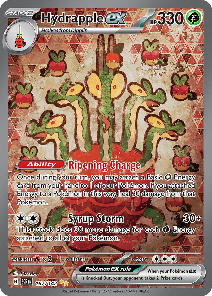 Hydrapple ex 167/142 Stellar Crown Pokémon card | Pokebundles Ireland