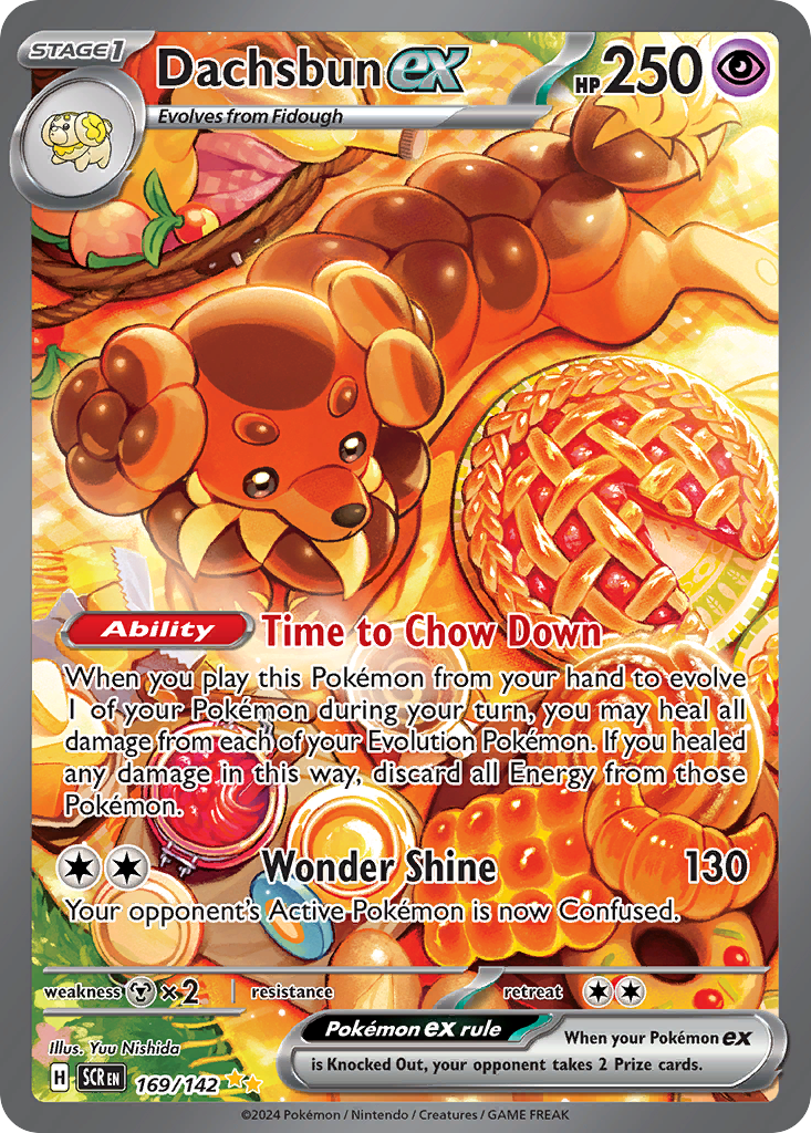Dachsbun ex 169/142 Stellar Crown Pokémon card | Pokebundles Ireland