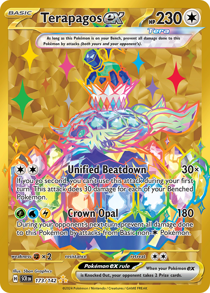 Terapagos ex 173/142 Stellar Crown Pokémon card | Pokebundles Ireland