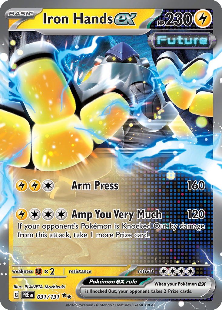 Iron Hands ex 031/131 Prismatic Evolutions Pokémon card | Pokebundles Ireland