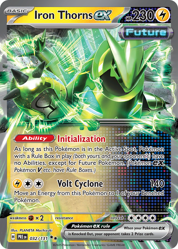 Iron Thorns ex 032/131 Prismatic Evolutions Pokémon card | Pokebundles Ireland