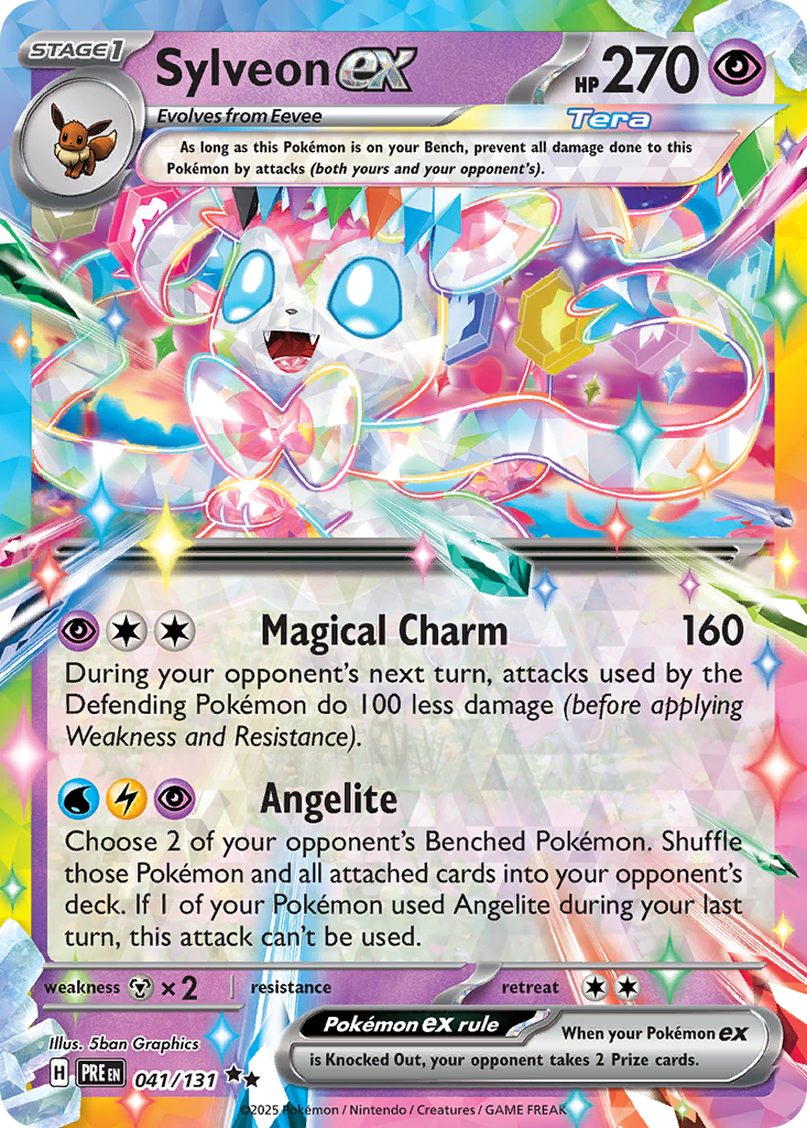 Sylveon ex 041/131 Prismatic Evolutions Pokémon card | Pokebundles Ireland