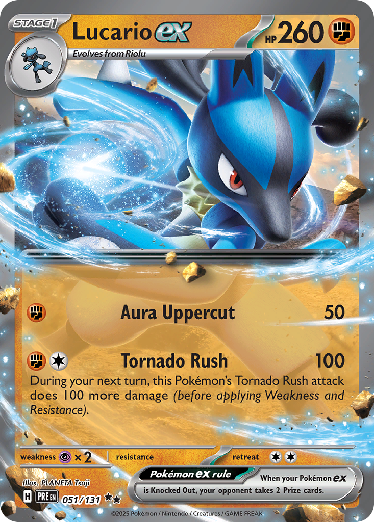 Lucario ex 051/131 Prismatic Evolutions Pokémon card | Pokebundles Ireland