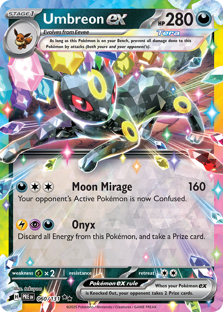 Umbreon ex 060/131 Prismatic Evolutions Pokémon card | Pokebundles Ireland