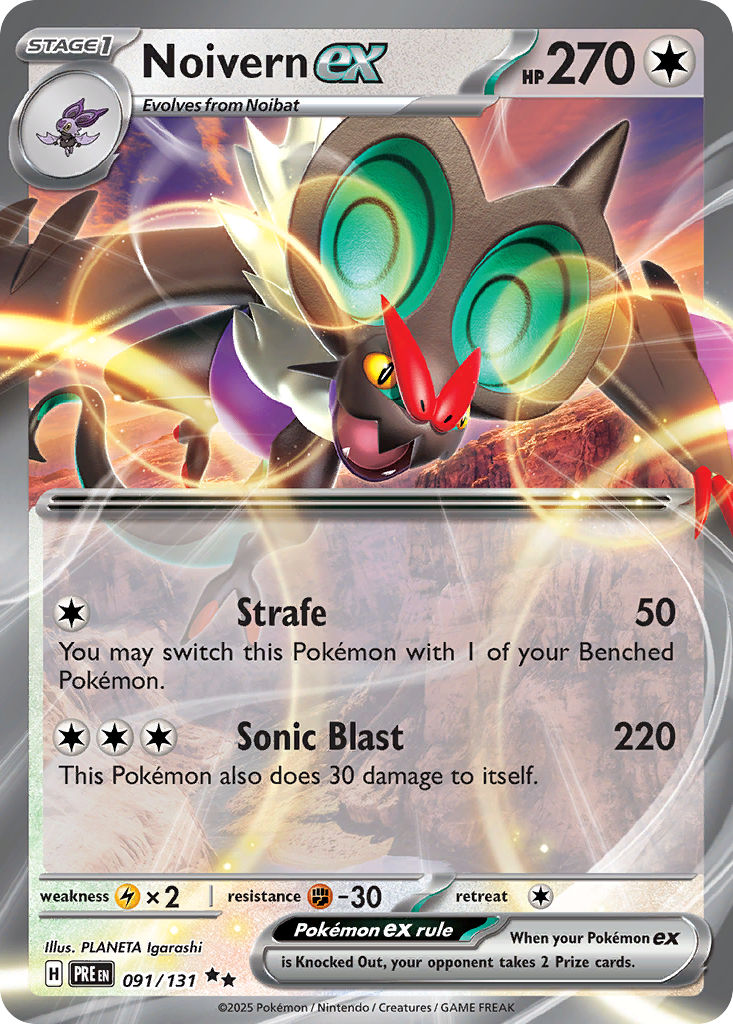 Noivern ex 091/131 Prismatic Evolutions Pokémon card | Pokebundles Ireland