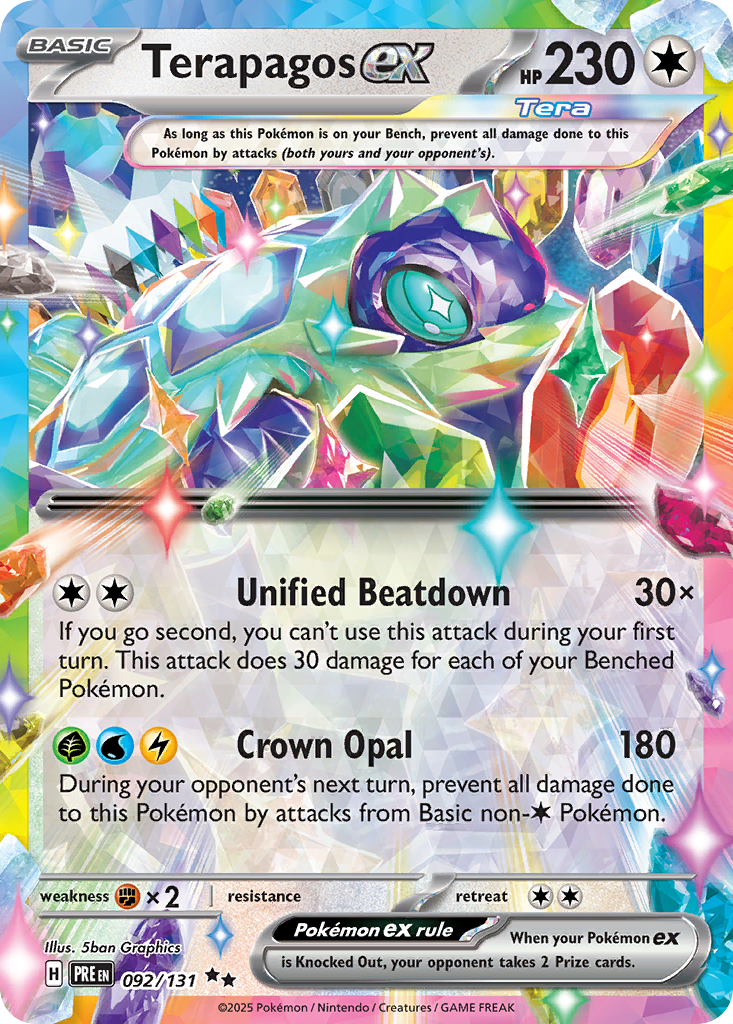 Terapagos ex 092/131 Prismatic Evolutions Pokémon card | Pokebundles Ireland