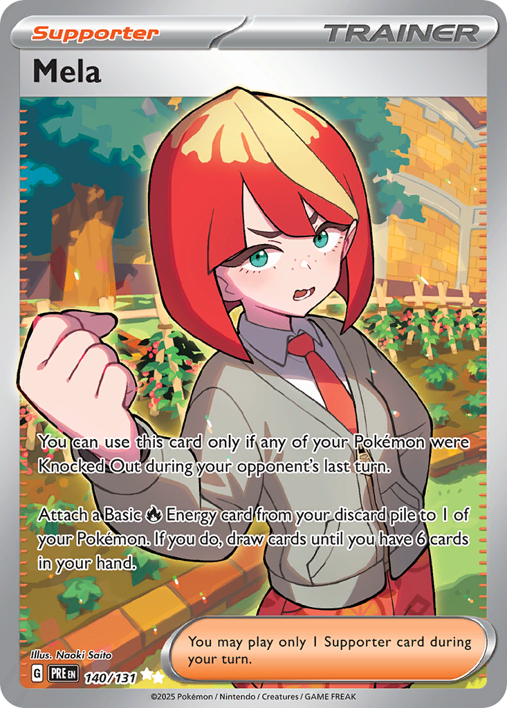 Mela 140/131 Prismatic Evolutions Pokémon card | Pokebundles Ireland