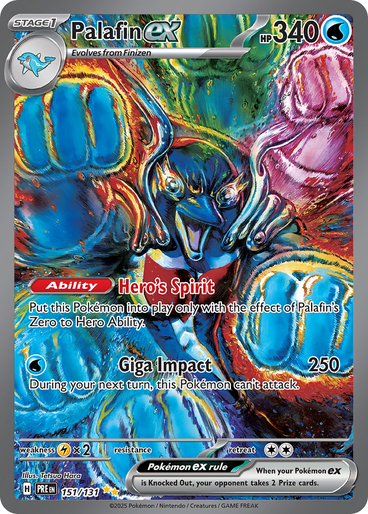 Palafin ex 151/131 Prismatic Evolutions Pokémon card | Pokebundles Ireland