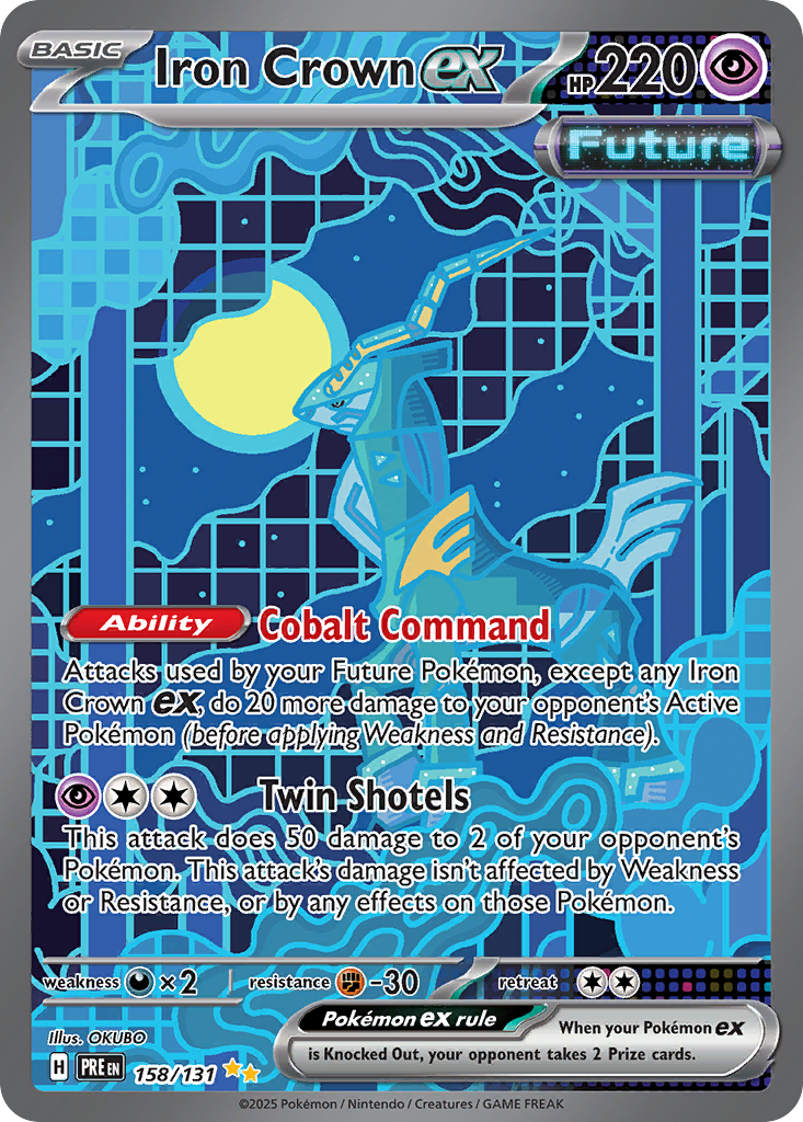 Iron Crown ex 158/131 Prismatic Evolutions Pokémon card | Pokebundles Ireland