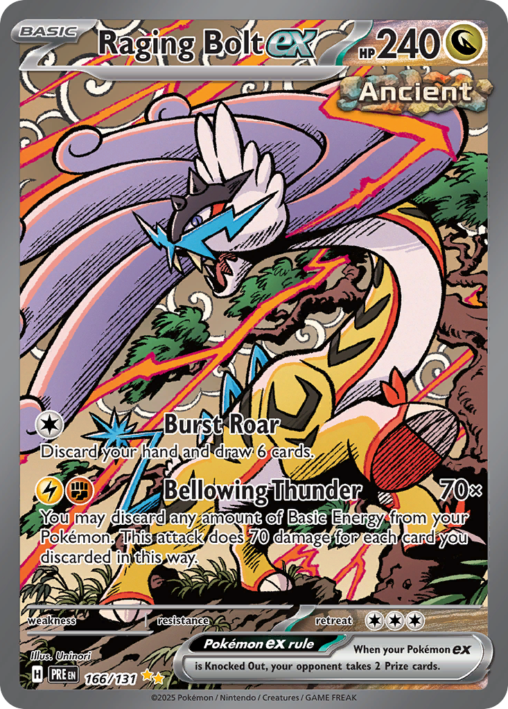 Raging Bolt ex 166/131 Prismatic Evolutions Pokémon card | Pokebundles Ireland