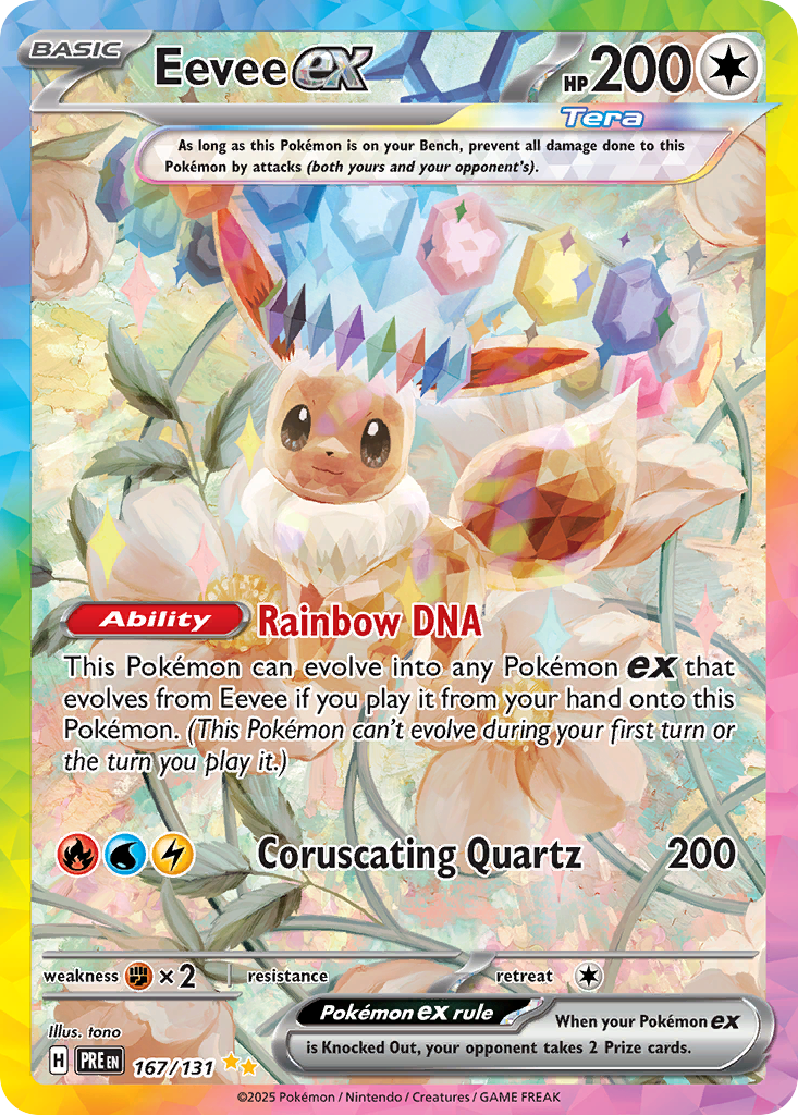 Eevee ex 167/131 Prismatic Evolutions Pokémon card | Pokebundles Ireland