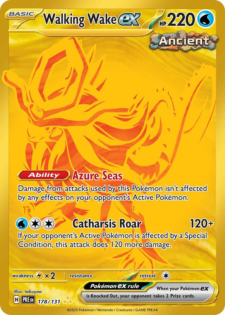 Walking Wake ex 178/131 Prismatic Evolutions Pokémon card | Pokebundles Ireland