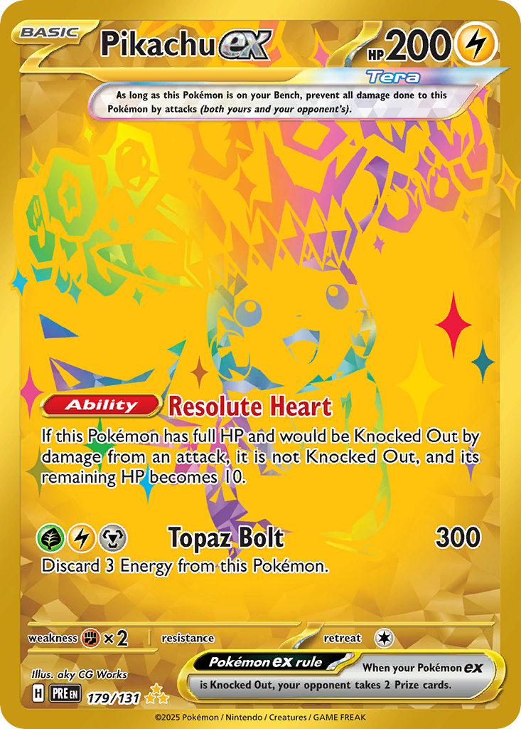 Pikachu ex 179/131 Prismatic Evolutions Pokémon card | Pokebundles Ireland