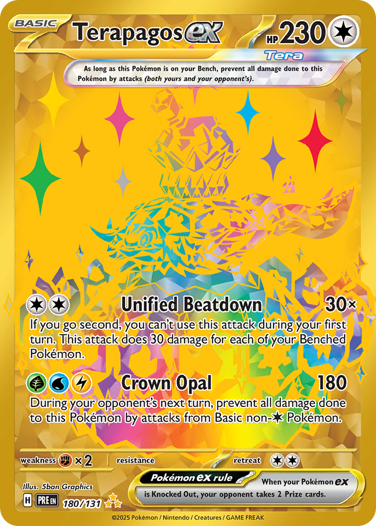 Terapagos ex 180/131 Prismatic Evolutions Pokémon card | Pokebundles Ireland