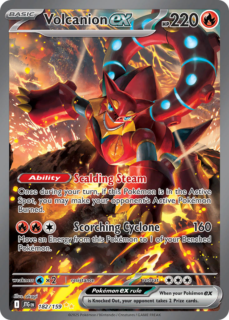 Volcanion ex 182/159 Journey Together Pokémon card | Pokebundles Ireland