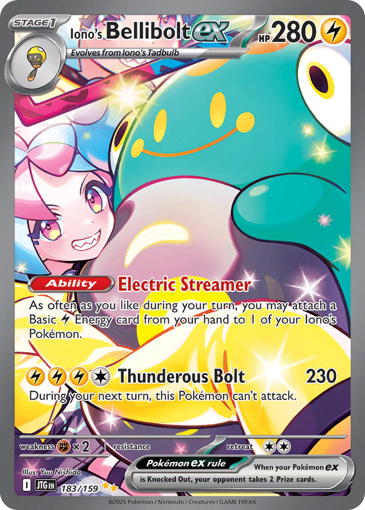 Iono's Bellibolt ex 183/159 Journey Together Pokémon card | Pokebundles Ireland