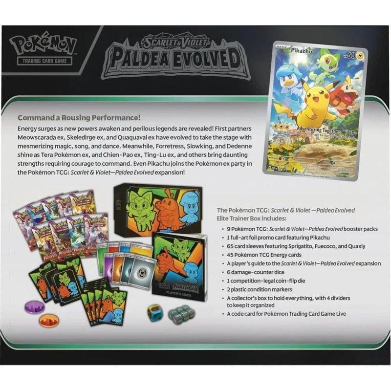 Buy Pokemon Trading Card Game Paldea Evolved Elite Trainer Box – | Pokémon TCG – Pokebundles Ireland